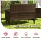 Costway 4 PCS Patio Furniture Set with Washable Cushions and Tempered Glass Coffee Table Beige/Black/Navy/Grey/Turquoise/Red/Blue/Orange